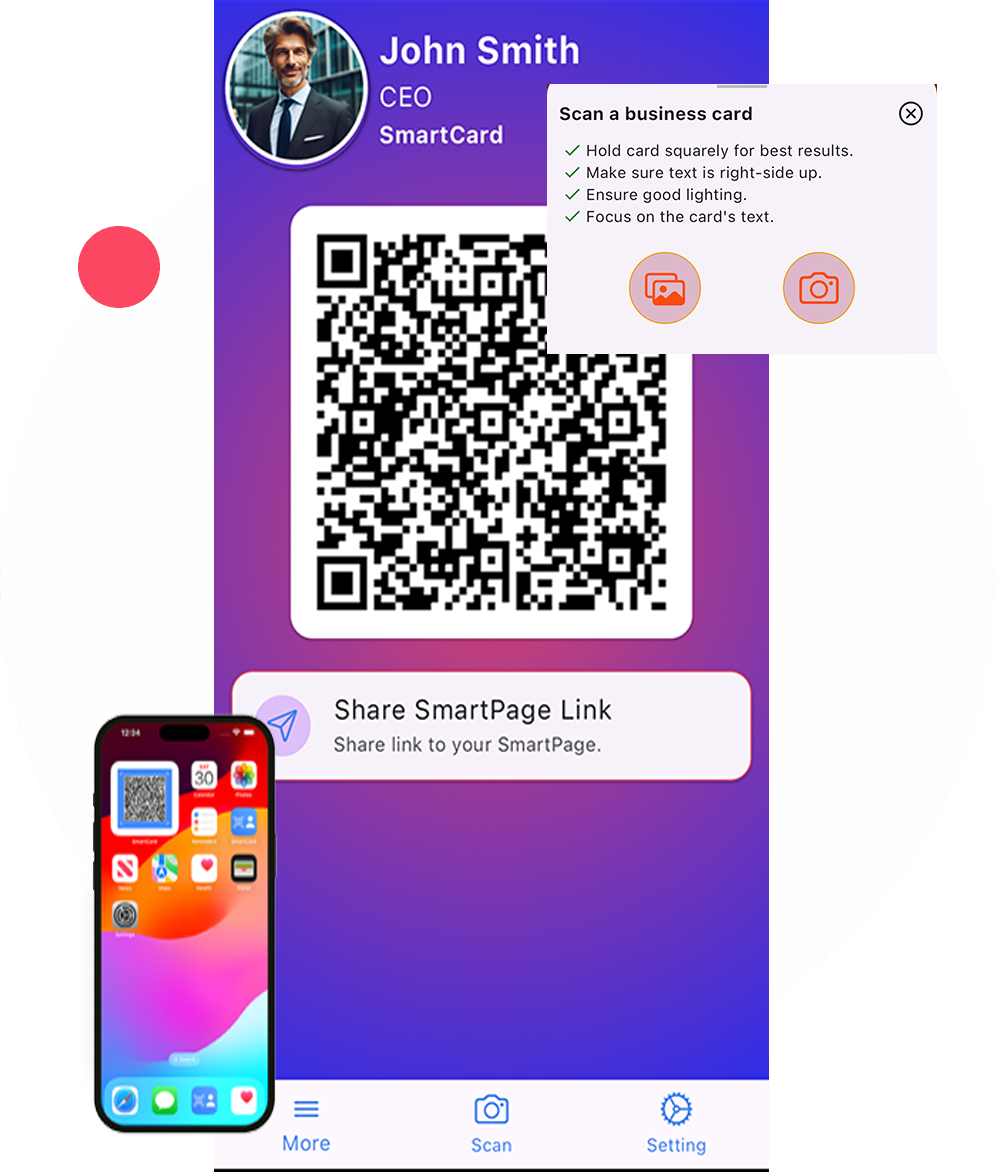 SmartCard App interface