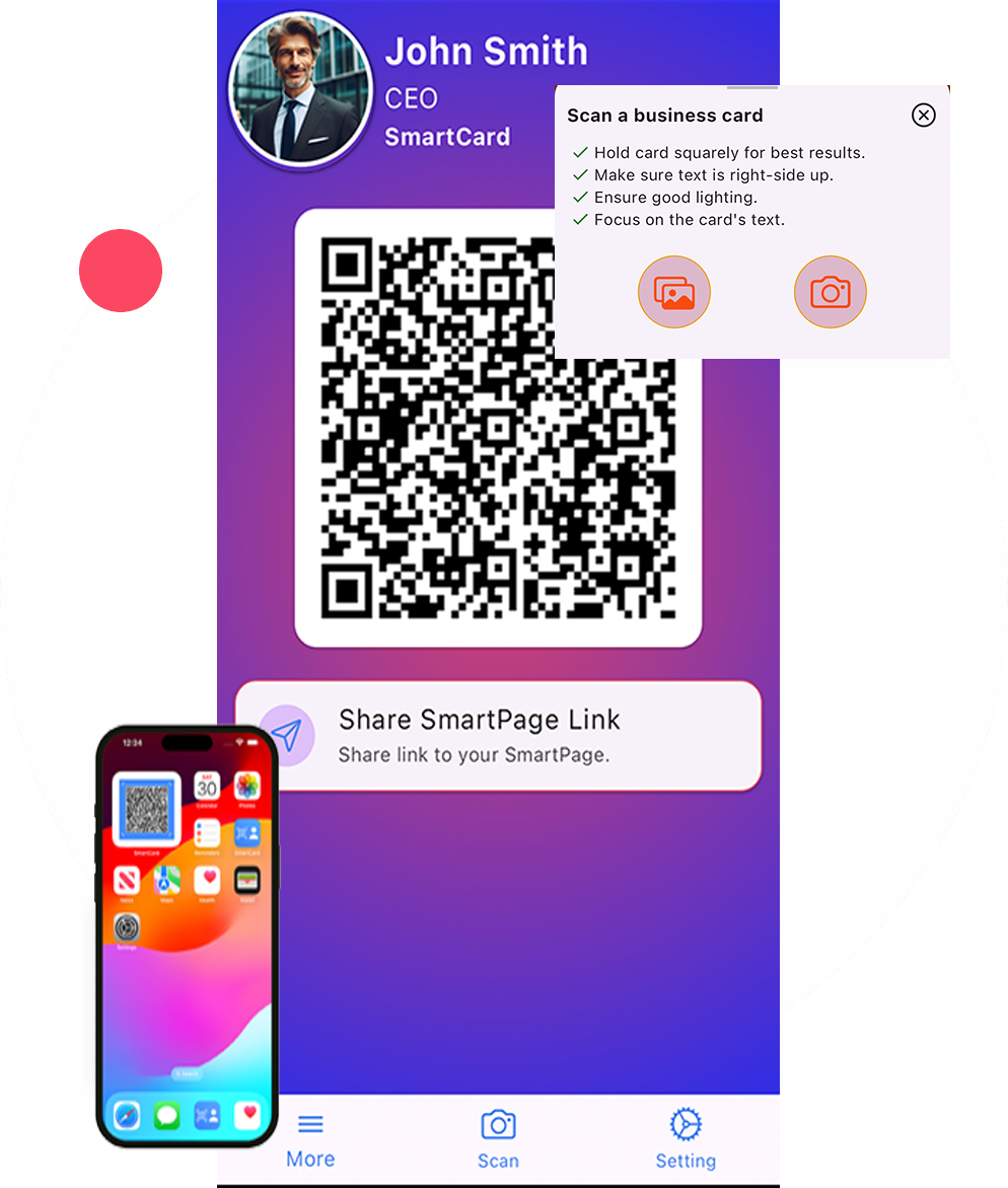 SmartCard App interface